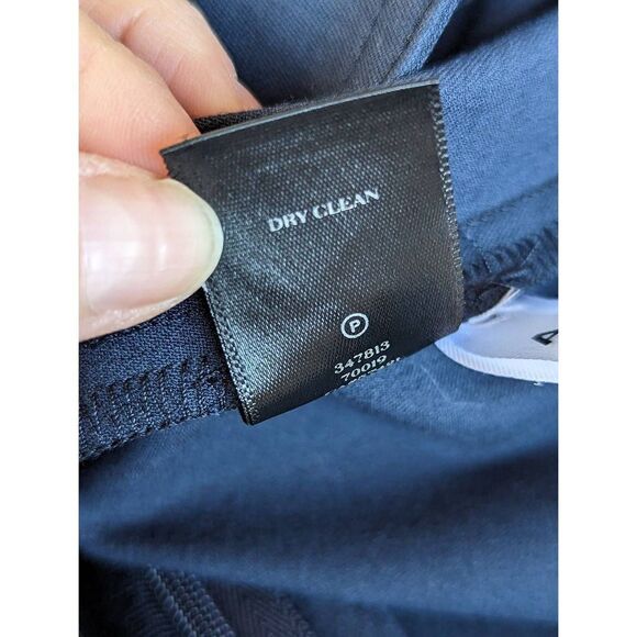 Ann Taylor Women's Navy Blue Pencil Cut Mini Skirt Size 4 - Picture 4 of 4